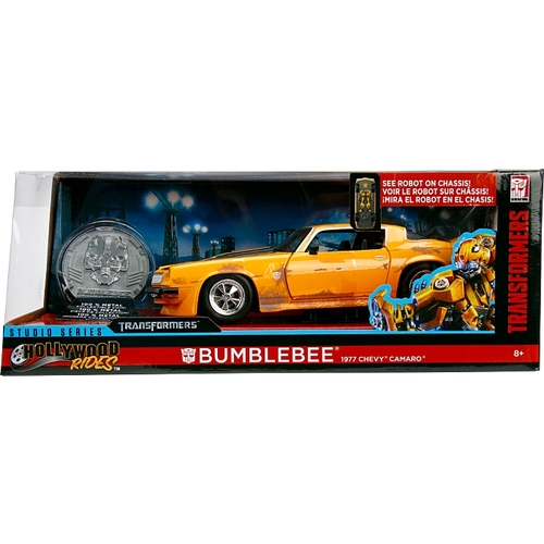 1:24 Jada – Transformers – 1977 Chevy Camaro Hollywood Ride W/ Collectable Coin