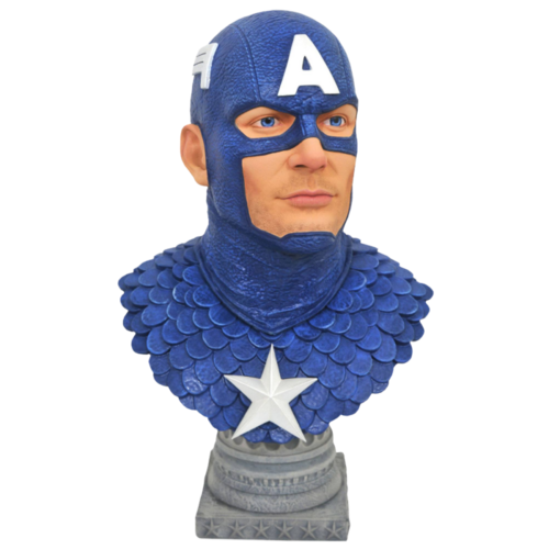 Captain America - Legends in 3D 1:2 Scale Bust