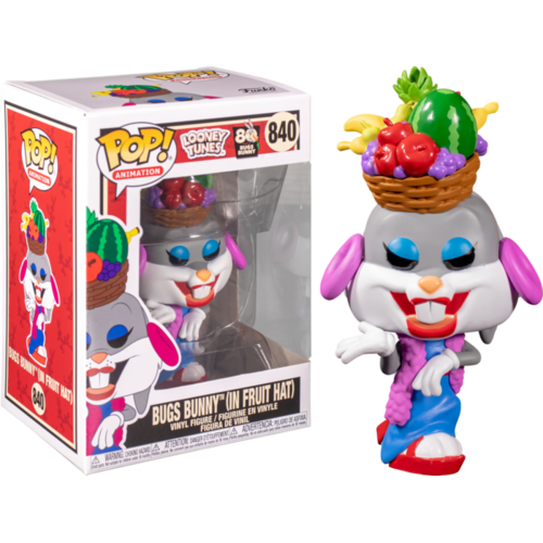 Looney Tunes - Bugs Bunny in Fruit Hat 80th Anniversary #840 Pop! Vinyl