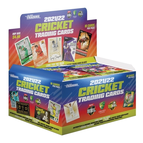 Cricket - 2021/22 Traders Cards Display  box of 36 packs 10 cards per pack