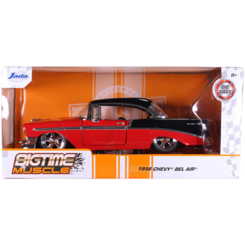 Big Time Muscle - Chevy Bel Air Hard Top 1956 Red 1:24 Scale Diecast Vehicle