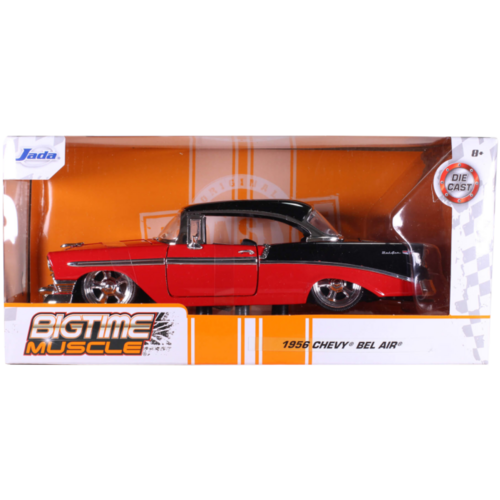 Big Time Muscle - Chevy Bel Air Hard Top 1956 Red 1:24 Scale Diecast Vehicle