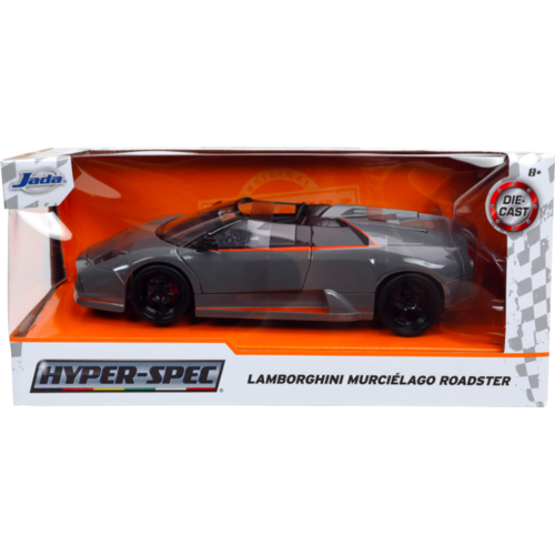 HyperSpec - Lamborghini Murcielago Roadster Grey 1:24 Scale Diecast Vehicle