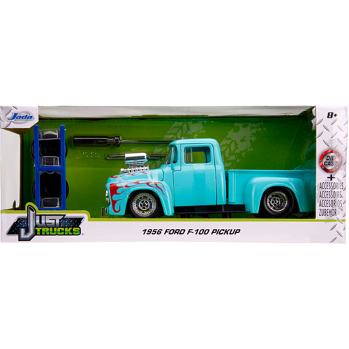 Just Trucks - Ford F-100 Pick Up 1956 Blue 1:24 Scale Diecast Vehicle