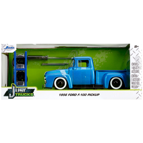 Just Trucks - Ford F-100 Pick Up 1956 Metallic Blue 1:24 Scale Diecast Vehicle