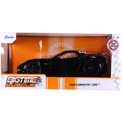 Big Time Muscle - Chevy Corvette 2006 Black 1:24 Scale Diecast Vehicle