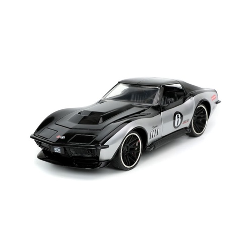 Big Time Muscle - Corvette StRay ZL-1 1969 Black 1:24 Scale Diecast Vehicle
