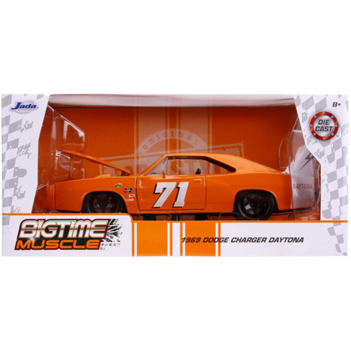 Big Time Muscle - Dodge Charger Daytona 1969 Orange 1:24 Scale Diecast Vehicle