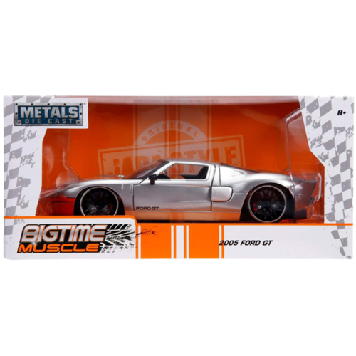 Big Time Muscle - Ford GT 2005 Silver 1:24 Scale Diecast Vehicle
