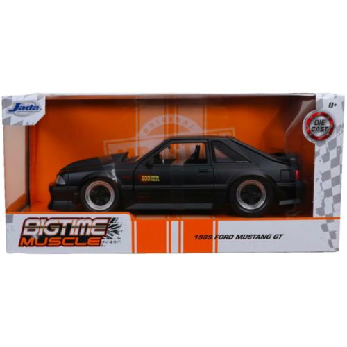 Big Time Muscle - Ford Mustang GT 1989 Black 1:24 Scale Diecast Vehicle