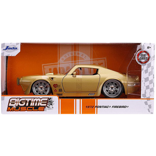 Big Time Muscle - Pontiac Firebird 1972 Gold 1:24 Scale Diecast Vehicle