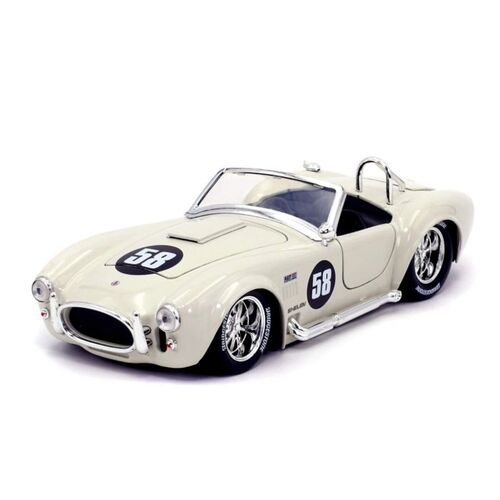 Big Time Muscle - Shelby Cobra 427 S/C 1965 White 1:24 Scale Diecast Vehicle