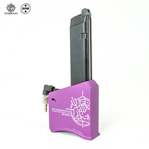Purple Stormbreaka M4 GBB Mag Adapter by RPM/Poseidon for Gel Blasters