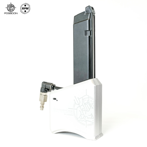Silver Stormbreaka M4 GBB Mag Adapter by RPM/Poseidon for Gel Blasters
