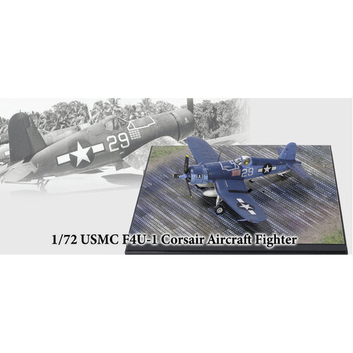 USMC F4U-1 CORSAIR AIRCRAFT FIGHTER - jolly rodgers FORCES OF VALOR FOV-812020A