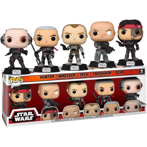 Star Wars: The Bad Batch - Bad Batch US Exclusive Pop! Vinyl 5-Pack
