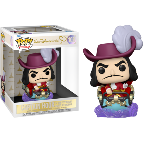 Disney World - Captain Hook At Pan's Flight Attraction 50th Anniversary #109 Pop! Ride