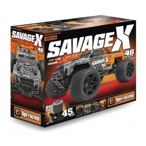 HPI 160100 Savage X 4.6 1/8 Nitro RC Monster Truck truggy