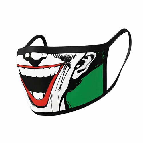 DC Comics The Joker Triple Layer Cotton Fabric Face Mask 2PK 2 pack GP85555