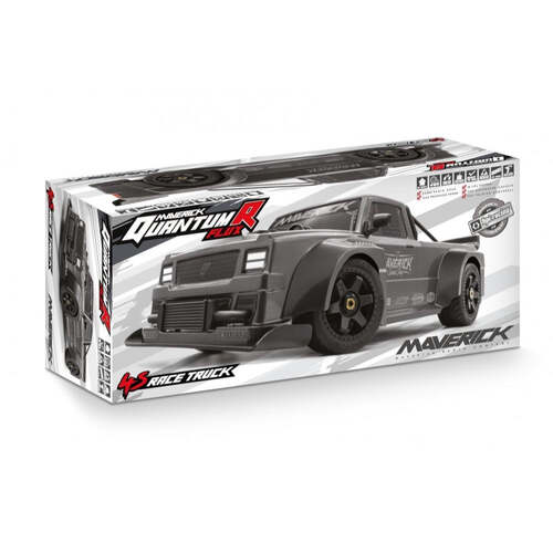 MAVERICK QUANTUMR FLUX 4S 1/8 4WD RACE TRUCK - GREY [150351] race/drift