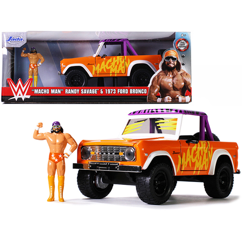 JA32046 1:24 WWE Macho Man (Randy Savage) w/1973 Ford Bronco Movie