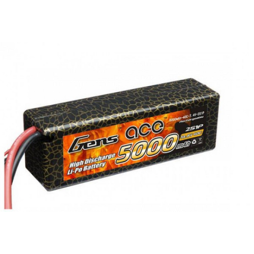 B-40C-5000-4S1P-Hardcase-14 | Gens Ace 14.8v 5000mAh 40C Hard Case ROAR Approved LiPo Battery