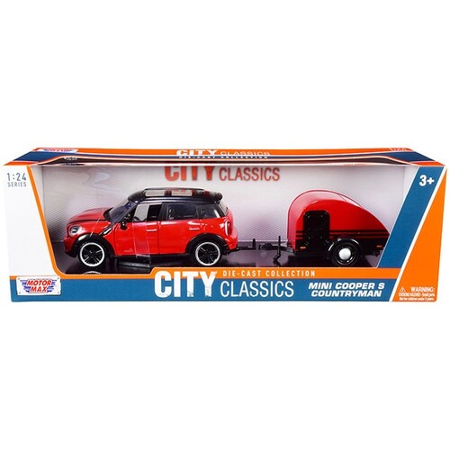 City Classics Mini Cooper S Countryman with Trailer 1:24 diecast model #79761