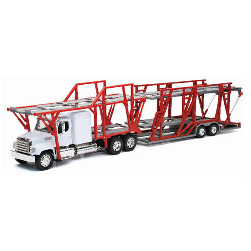 New Ray 1/32 Freightliner 114SD Auto Carrier Truck and Trailer die cast