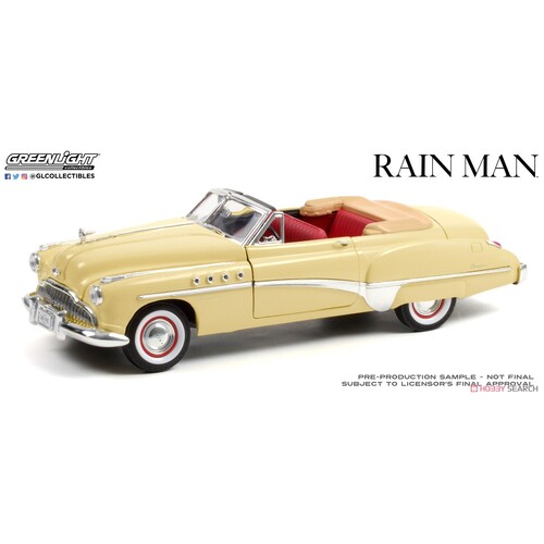 gl13616 1949 Greenlight Hollywood - Buick Roadmaster Convertible Charlie Babbitt's Rain Man (1988) Movie 1/18th