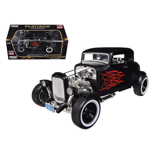 1932 Ford Coupe "Hot Rod - Platinum Collection" 1:18 Scale - MotorMax Diecast Model (black) mx73172PTM