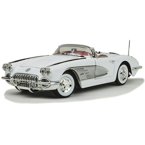 Timeless Classics - 1:18 1958 Corvette White (American Classics) #73109