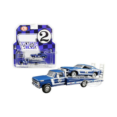 Dan Gurney - Ford F-350 Ramp Truck With #2 1969 Trans Am Mustang 1:64 scale #51268