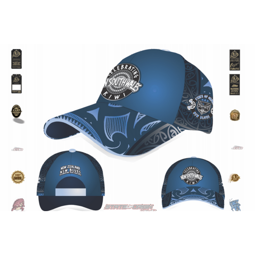 (HG53) NSW SUPPORTER , “NEW SOUTH WALES KIWI SPORTS CAP” CELEBRATING YOUR HERITAGE State of origin hat