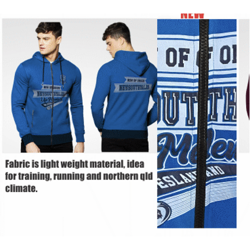 (ap98) size XLl state of origin NSW light weight hoodie