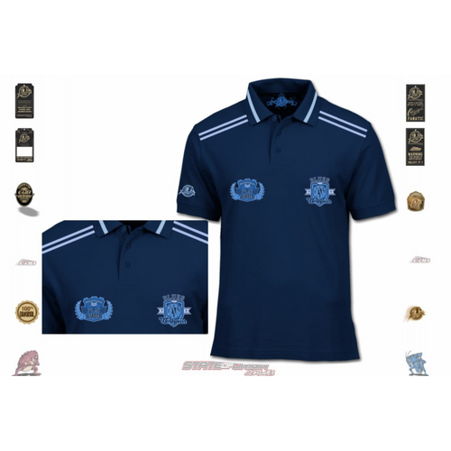 (2XL) STATE OF ORIGIN NSW PLAY HARDER MEN’S POLO SHIRT BLUES