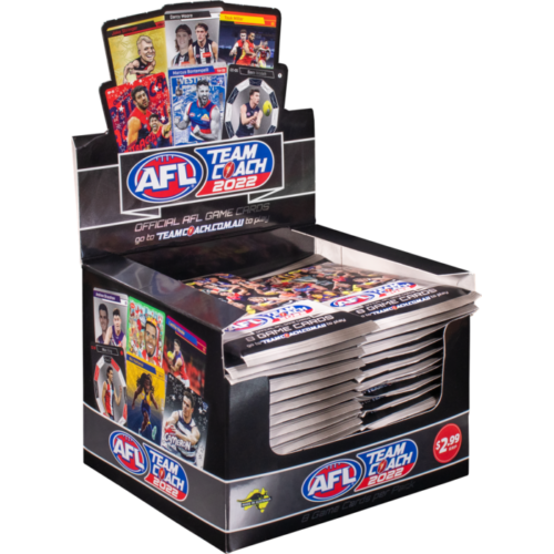 2022 AFL TEAMCOACH TEAM COACH FOOTY TRADING CARDS FACTORY SEALED BOX 36 PACKS