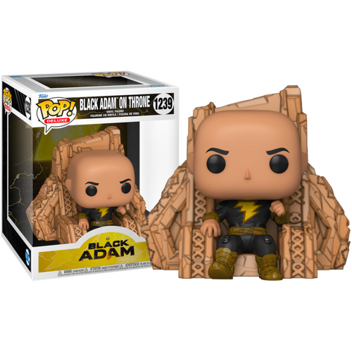 Black Adam (2022) - Black Adam on Throne #1239 Pop! Deluxe