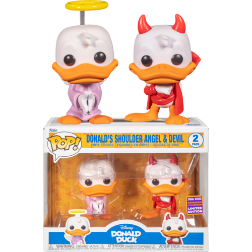 Donald Duck - Angel & Devil WonderCon Exclusive Pop! Vinyl 2-Pack