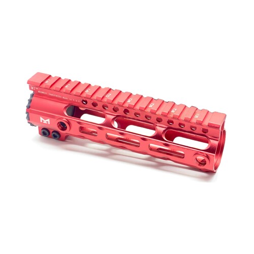 Midwest Industries Metal Handguard Red/Pink 7" for Gel Blasters