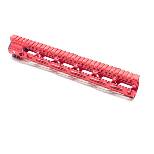 Midwest Industries Metal Handguard Red/Pink 12" for Gel Blasters