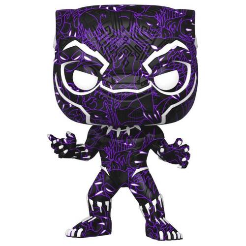 Black Panther (2018) - Black Panther (Artist) US Exclusive Pop! Vinyl with Protector