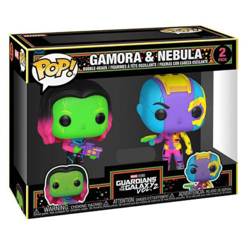 Marvel Comics - Gamora & Nebula Black Light US Exclusive Pop! 2-Pack