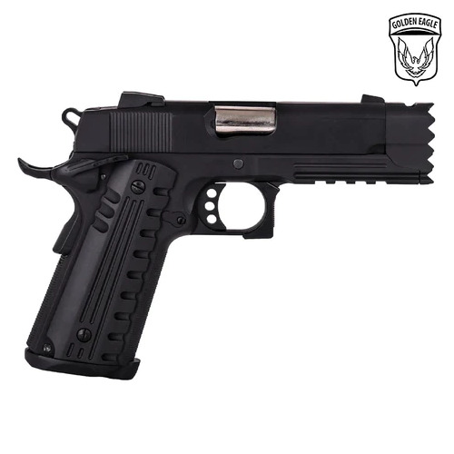 Golden Eagle 3316 CO2 Powered Hi-Capa Strike Warrior Gel Blaster Pistol Black GBB gas