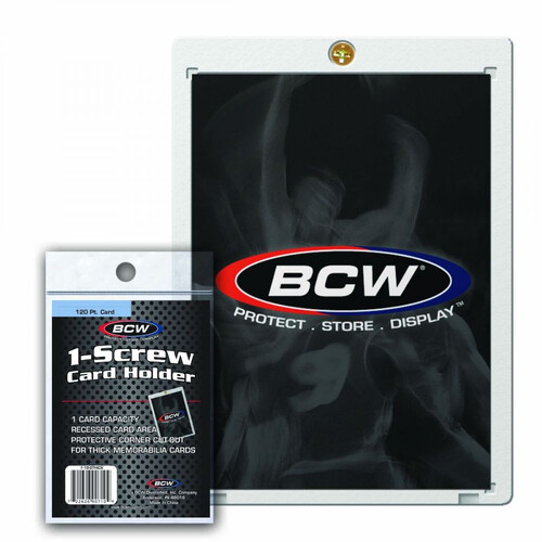 BCW 1 Screw Card Holder Super Thick 120 Pt sleve protector