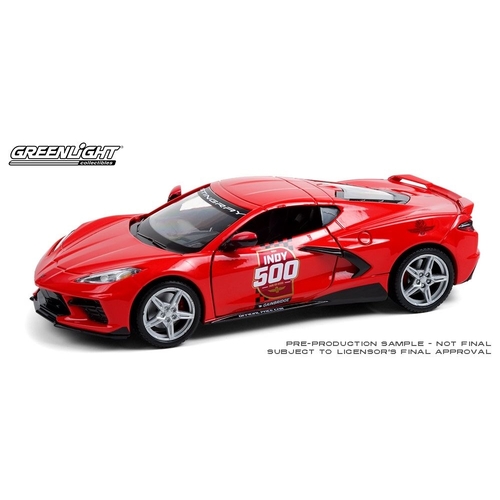 GREENLIGHT 1/24 2020 Chev Corvette C8 Stingray Coupe 104th Indy Pace Car gl18258