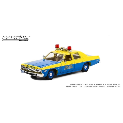 GL85551 1:24 Hot Pursuit 1974 Dodge Monaco New York State Police Die cast