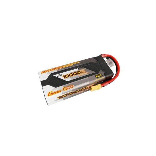 GEA10K4S10E5 | Gens Ace Advanced 10000mAh 15.2V 100C 4S2P Hard Case LiPo Battery w/ EC5 Connecto