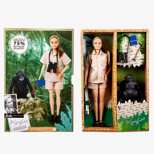 Barbie Signature Dr. Jane Goodall Barbie Inspiring Women Doll HCB82