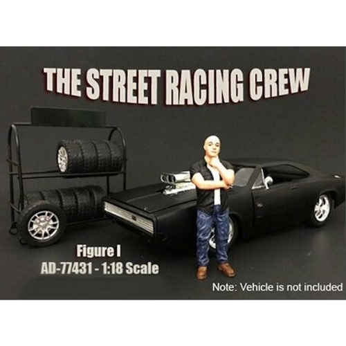 1:18 #1 Street Racing Crew Figure Accessory  AD77431 diorama