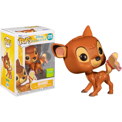 Bambi (1942) - Bambi with Butterfly SDCC 2022 Exclusive #1215 Pop! Vinyl